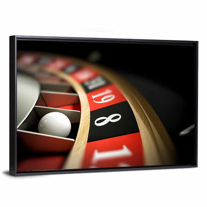 Roulette Ball Closeup Wall Art