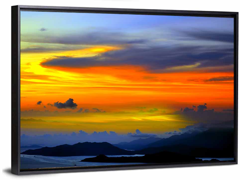 Tranquil Ocean Dusk Wall Art