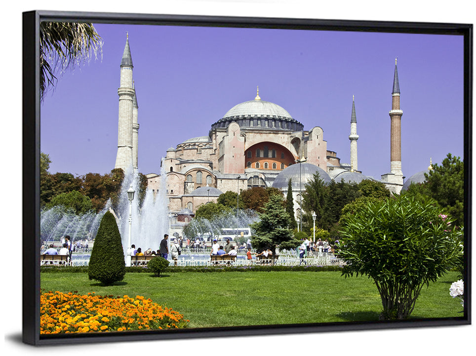 Hagia Sophia Fountain Gardens Istanbul Wall Art