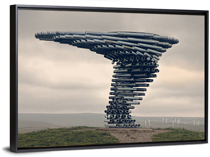 Singing Ringing Tree on Grassy Hill Wall Art as a framed canvas