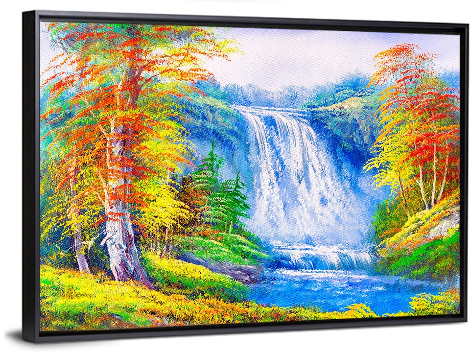 Waterfall Oil Painting Wall Art