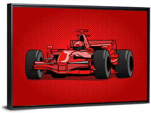 Sport Race Car Illustration Wall Art