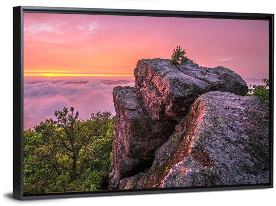 Pine Mountain Trail Sunset Over Cloud Sea Wall Art