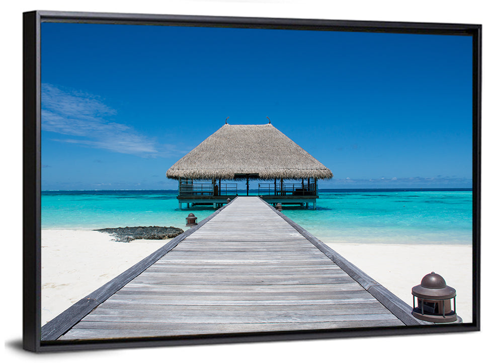Maldives Turquoise Pier Wall Art