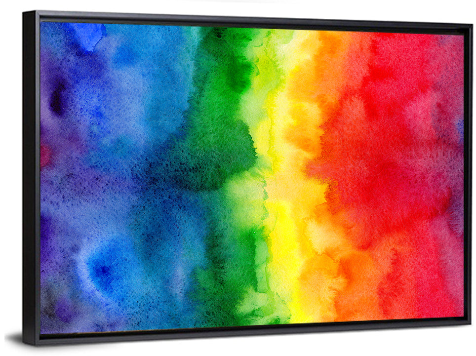 Watercolor Rainbow Gradient Wall Art