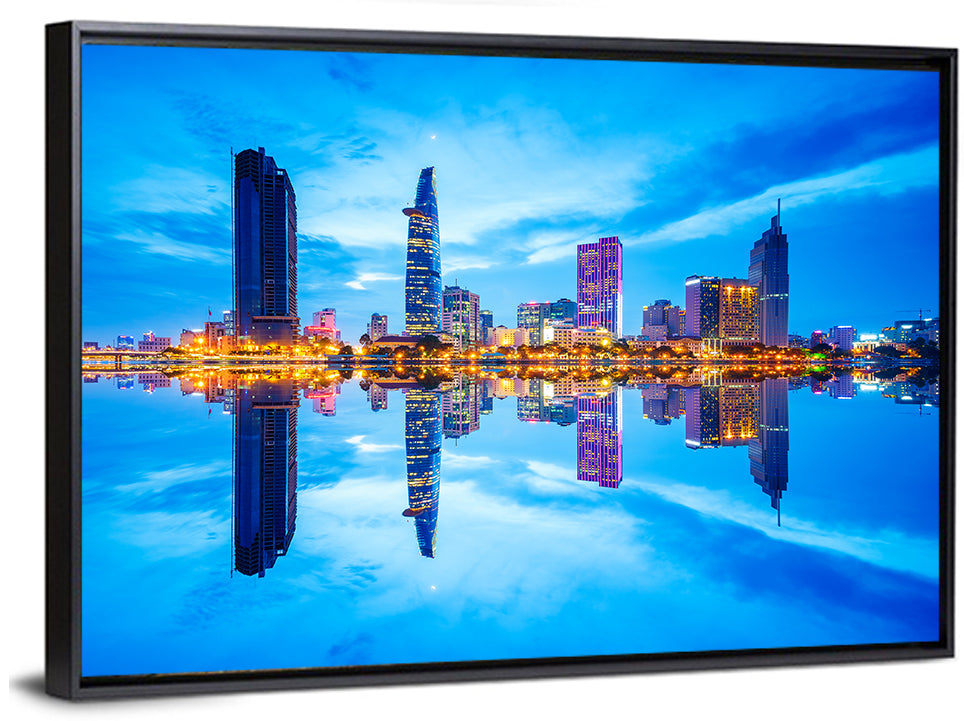 Ho Chi Minh City Skyline at Twilight Wall Art