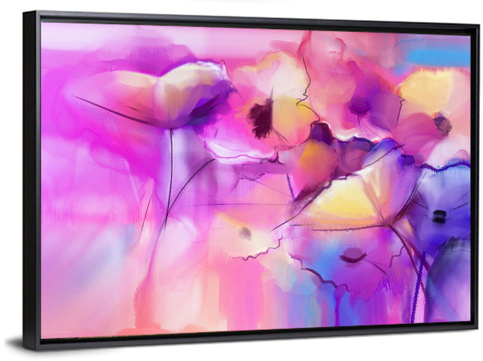 Abstract Tulip Garden Wall Art