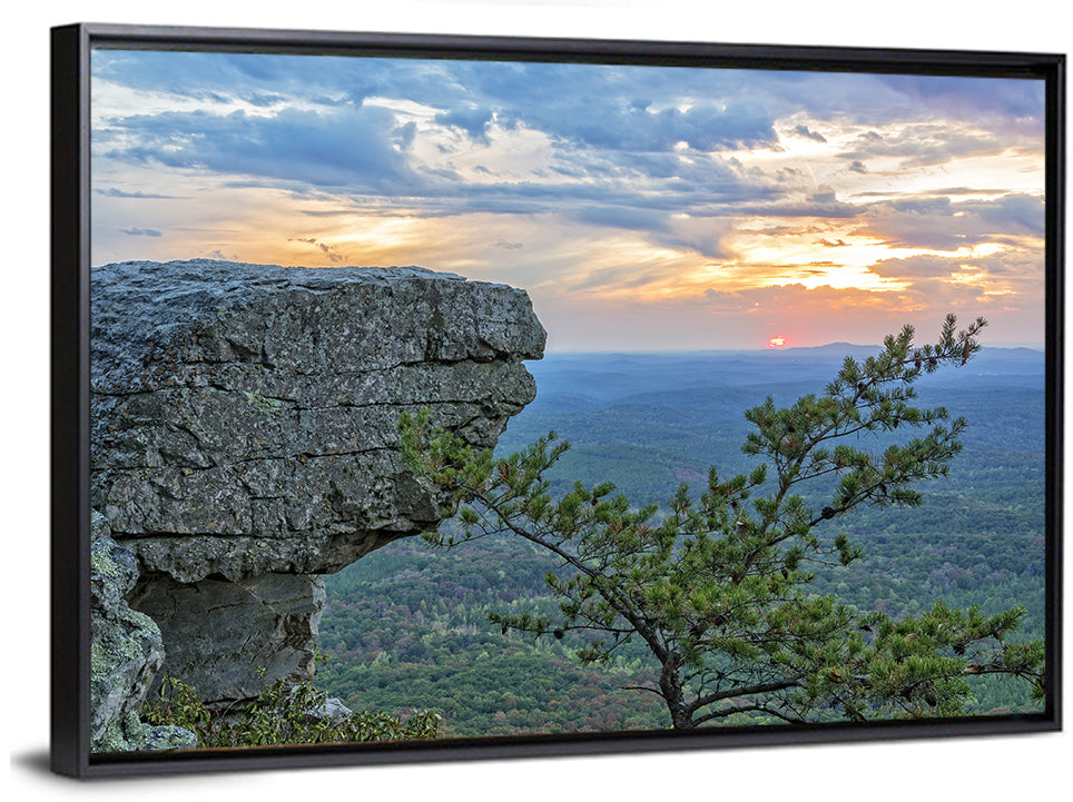 Bald Rock Sunset Over Cheaha State Park Wall Art