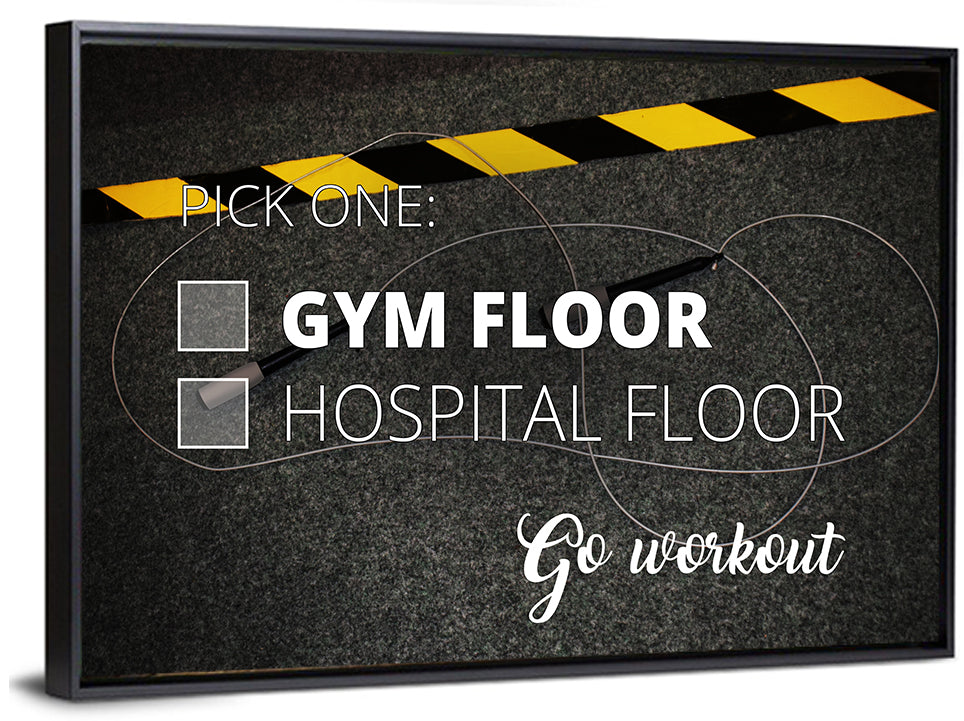 Gym Floor or Hospital Floor Wall Art