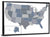 No Text USA Map Wall Art