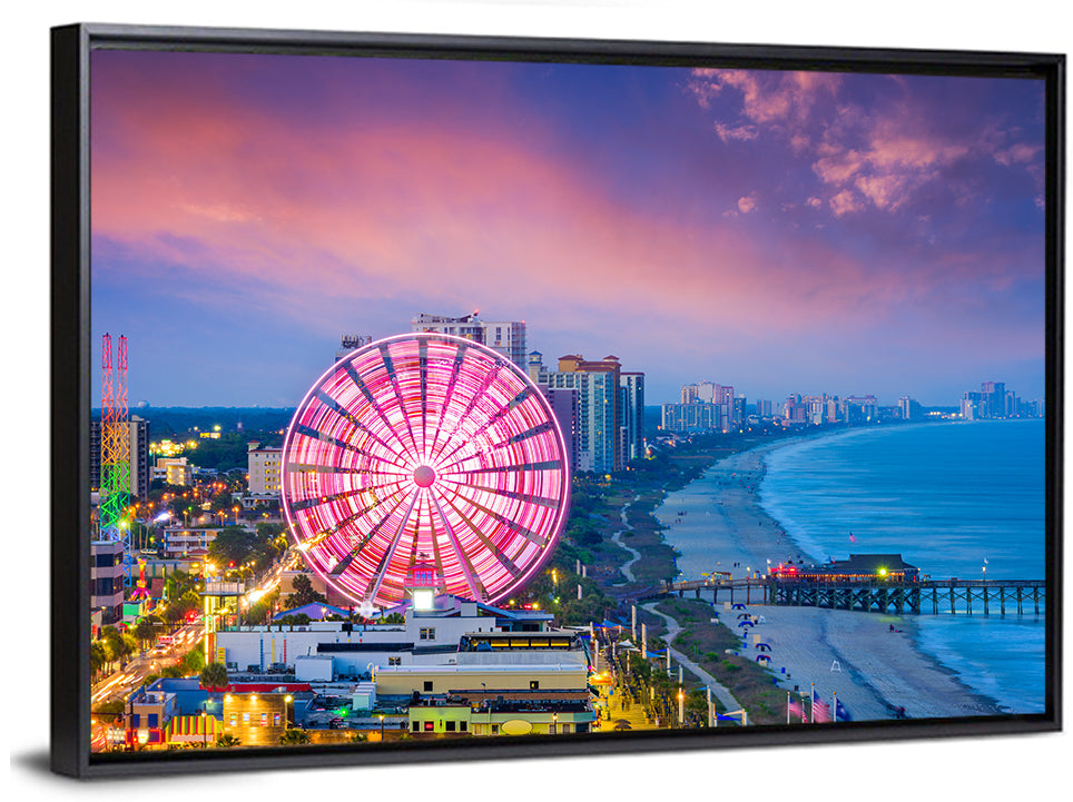 Myrtle Beach Skywheel at Twilight Wall Art