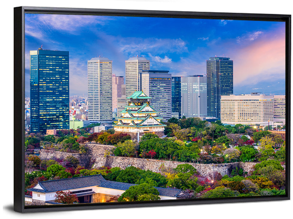 Osaka City Skyline Wall Art
