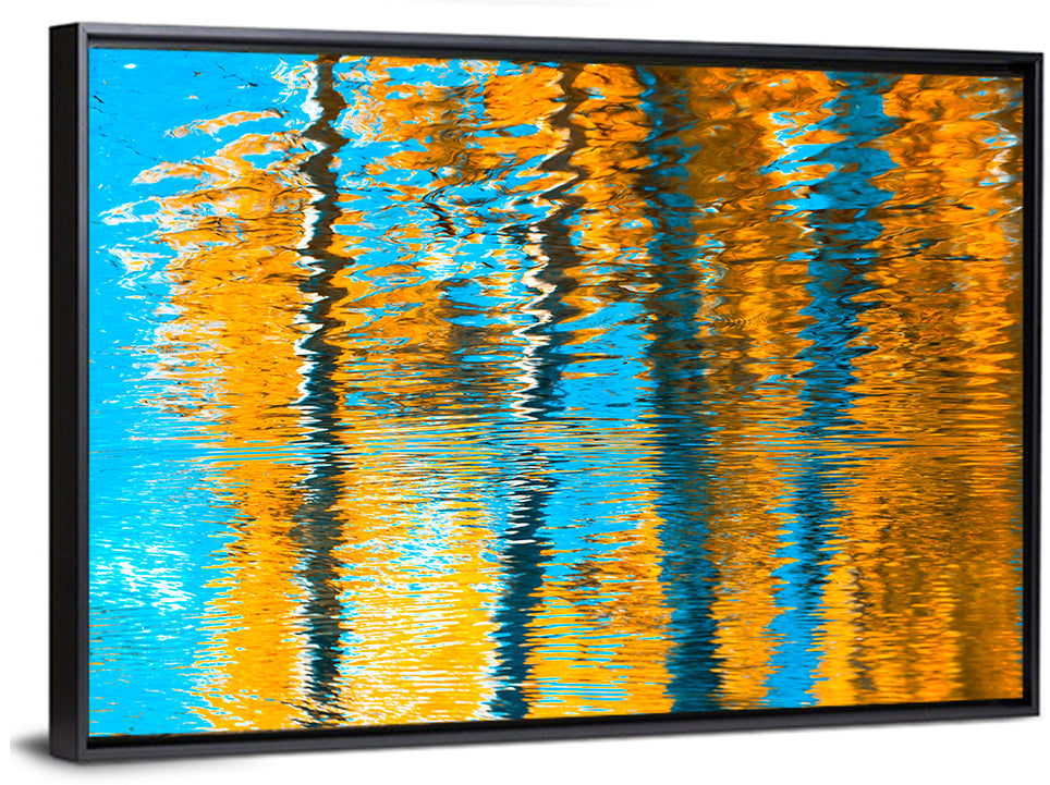 Autumn Reflection Abstract Wall Art