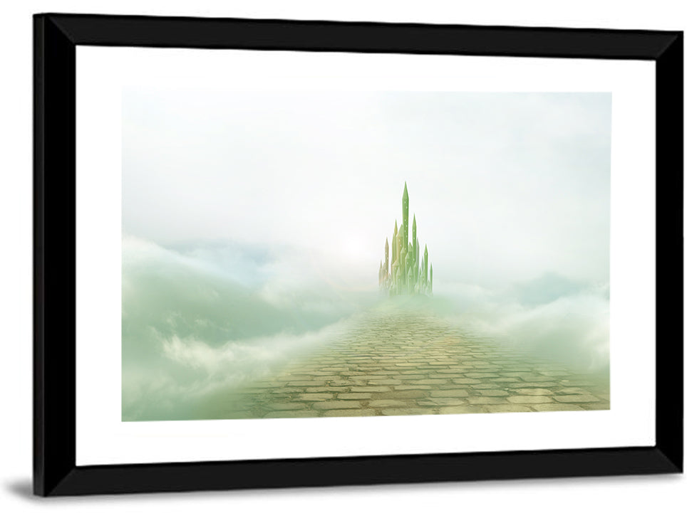 Cobblestone Path to Emerald Castle Wall Art