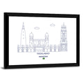 Faisalabad Clock Tower Skyline Wall Art