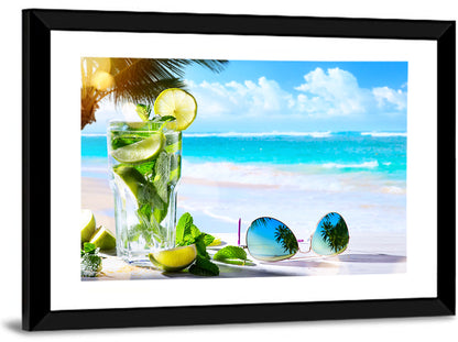 Tropical Beach Bar Wall Art