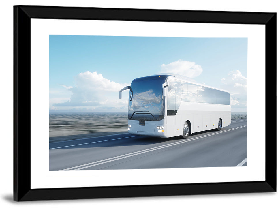 Desert Highway Tour Bus Wall Art