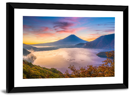 Lake Motosu & Mount Fuji Wall Art