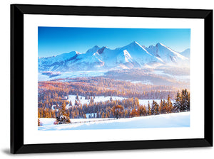 Snowy Mountain Peaks Wall Art