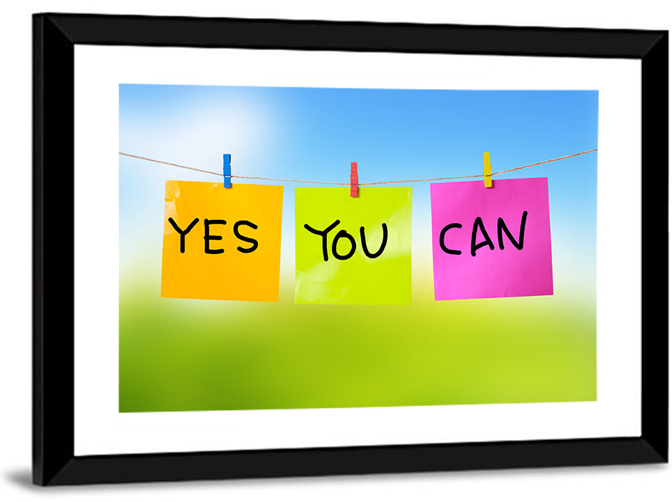 Yes You Can Post-it Notes Wall Art
