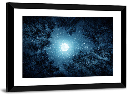 Full Moon Night Wall Art