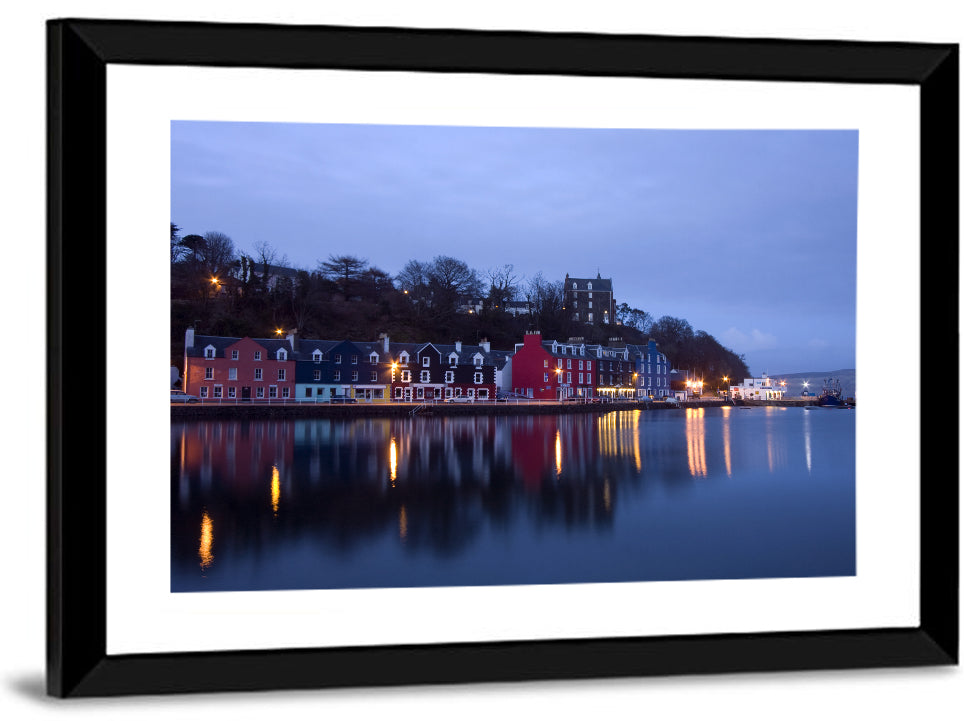 Tobermory Harbour at Twilight Wall Art