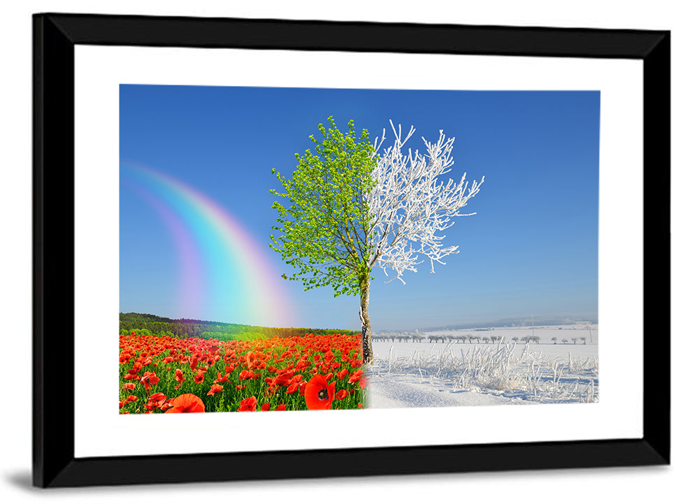 Seasonal Split Landscape Wall Art