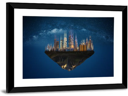 Floating City Island Wall Art