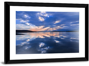 Cloudy Summer Lake Wall Art