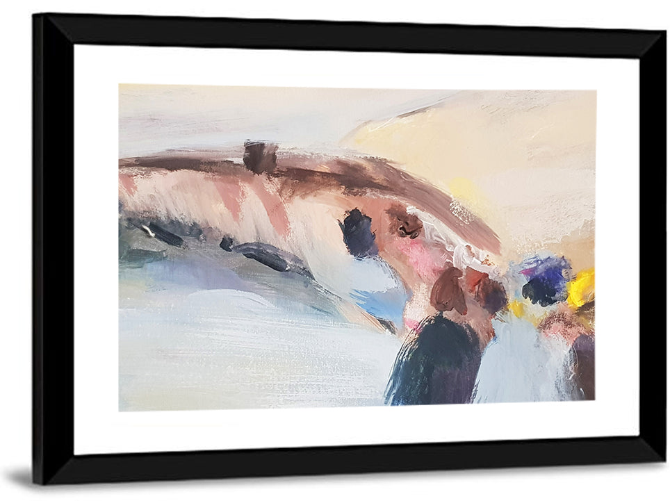 Abstract Mountain Waterfall Wall Art