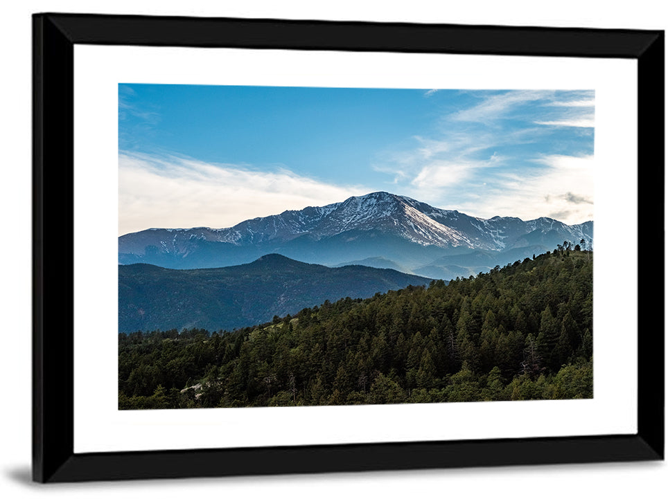 Pikes Peak Mountain Landscape Wall Art
