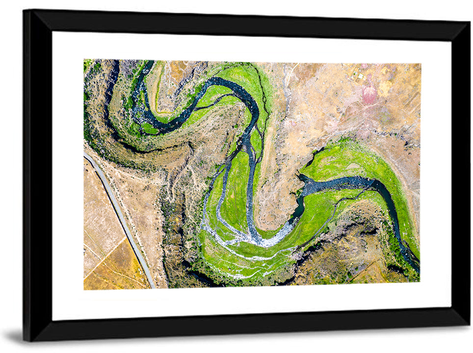 Kasagh River Valley Aerial Wall Art