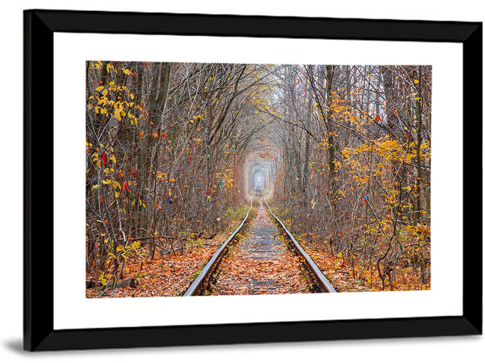 Klevan Tunnel of Love Wall Art as a framed print