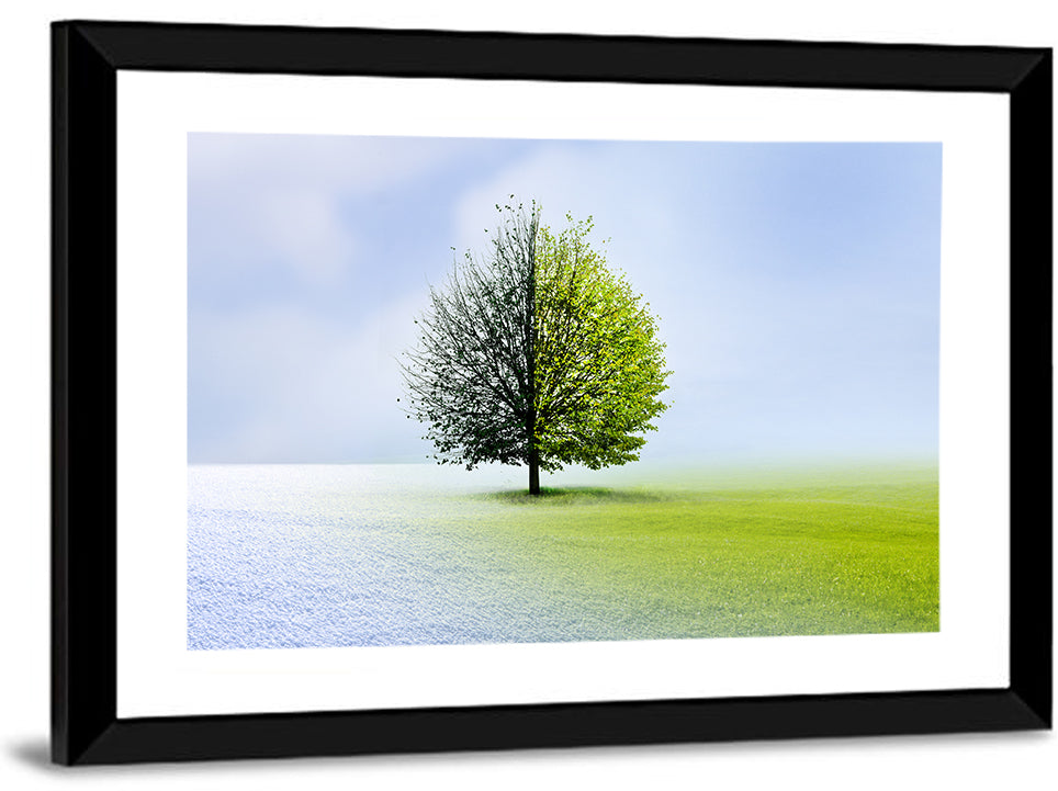 Winter to Spring Tree Wall Art