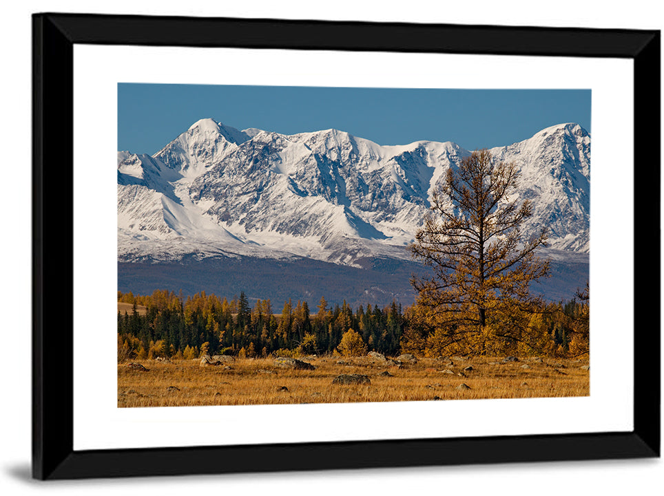 Altai Peaks in Autumn Wall Art
