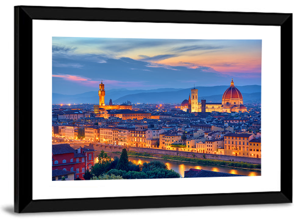 Florence Duomo at Twilight Wall Art