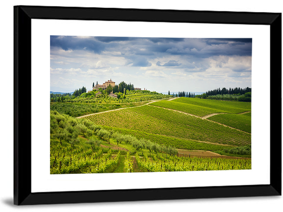 Chianti Vineyard Hills Wall Art