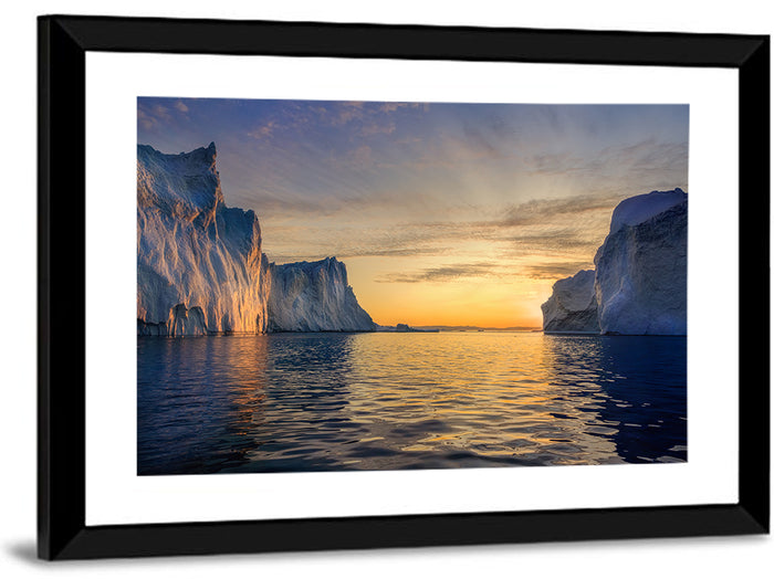 Ilulissat Glaciers, Greenland Wall Art as a framed print