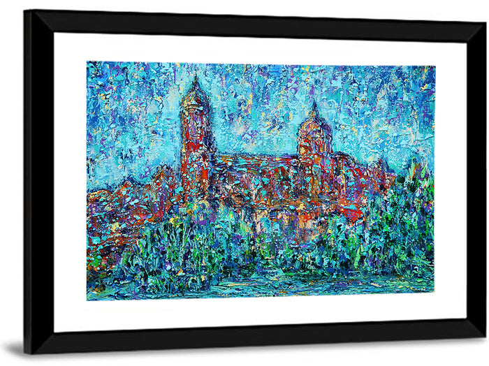 Salamanca Dual Domes Reflection Wall Art as a framed print