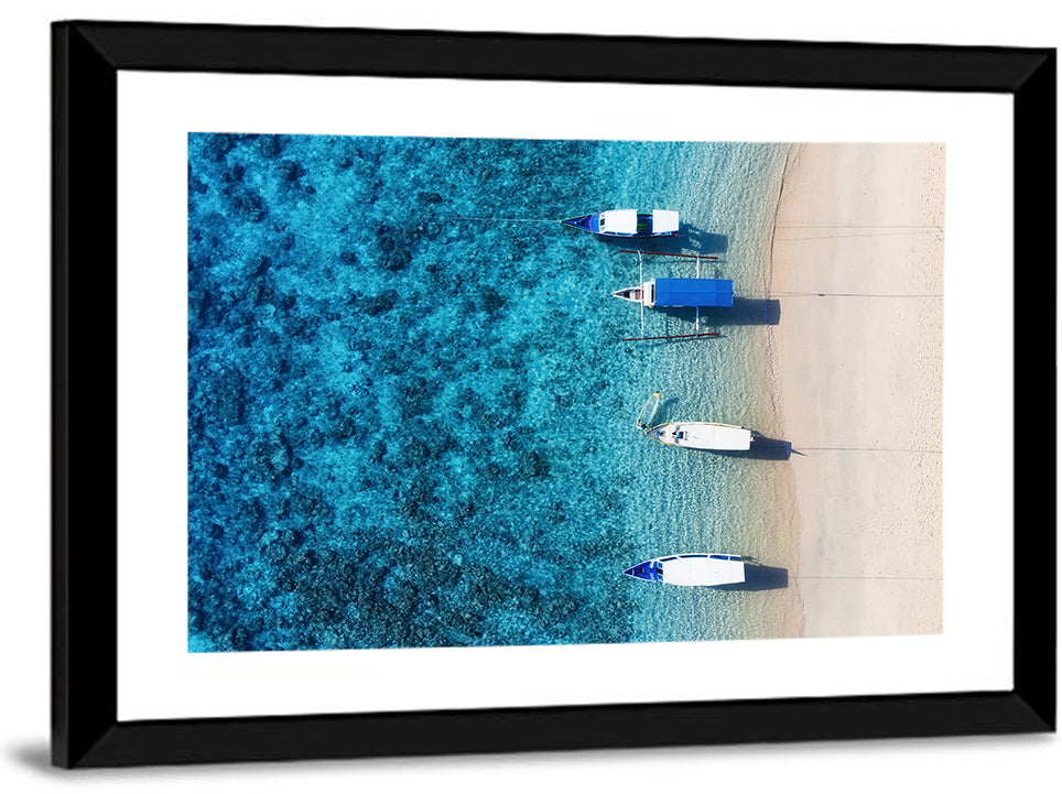 Gili Meno Aerial Seascape Wall Art