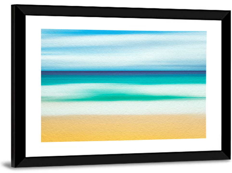 Sand and Surf Abstraction Wall Art