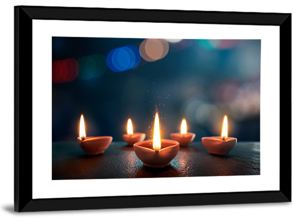 Diya of Hope Wall Art