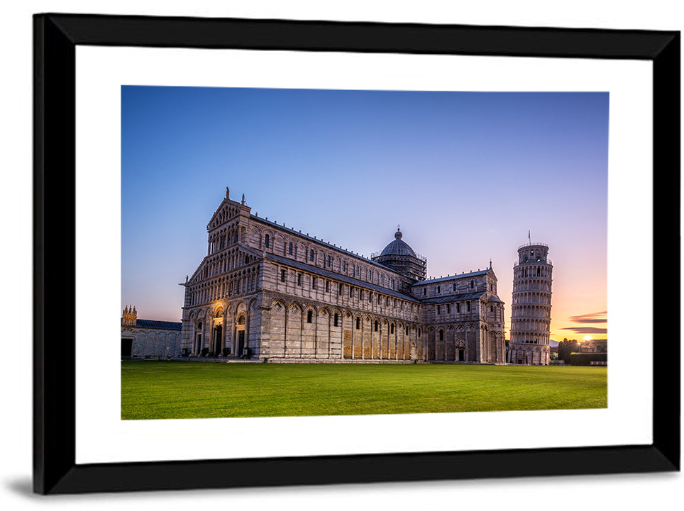 Leaning Tower of Pisa at Dusk Wall Art