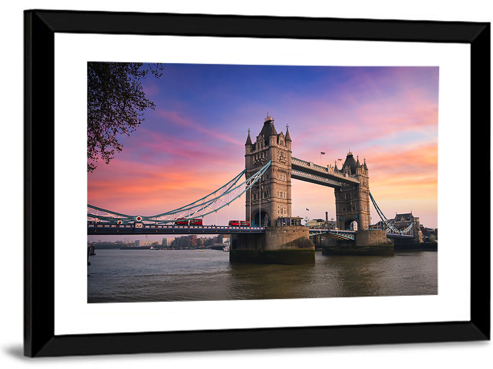 Tower Bridge Sunset Wall Art