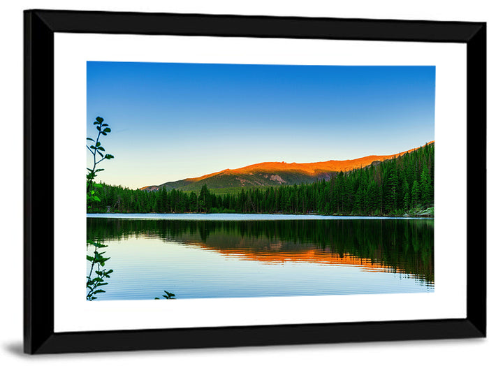Bear Lake Morning Light, Estes Park Wall Art as a framed print