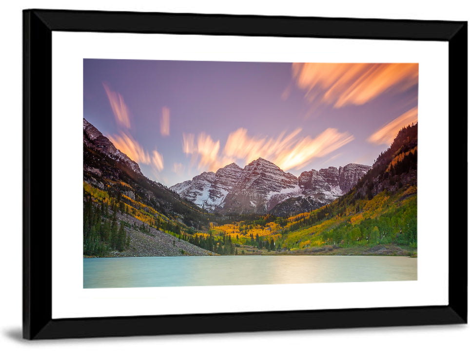Maroon Bells Sunset Wall Art