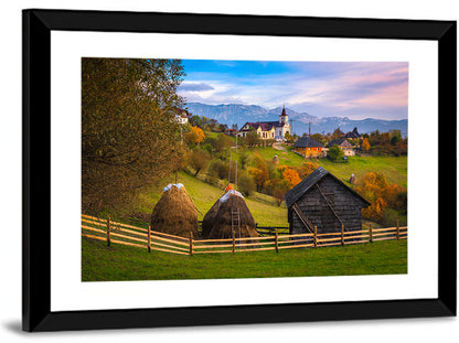 Autumn Countryside Romania Wall Art