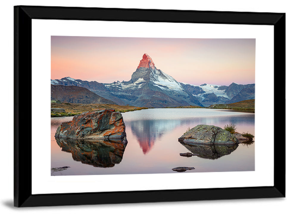 Matterhorn at Lake Stellisee Wall Art