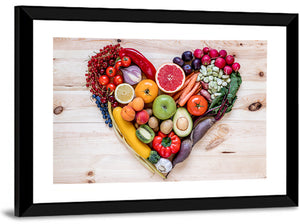 Fresh Vegetables & Fruits Wall Art