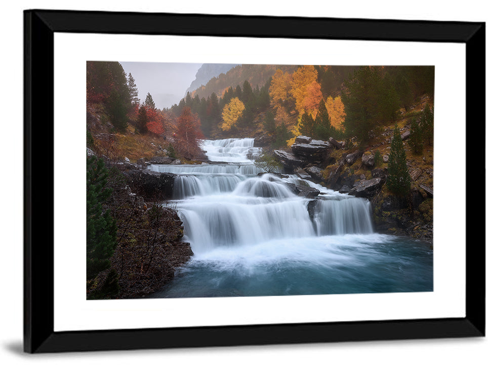 Huesca Cascading Waterfalls Wall Art
